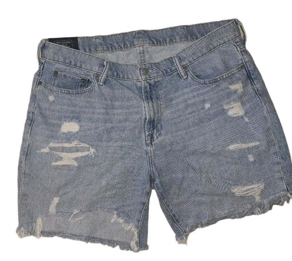 Abercrombie & Fitch Denim Shorts Distressed